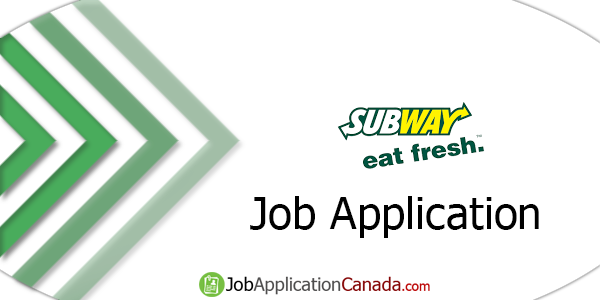 Subway Job Application