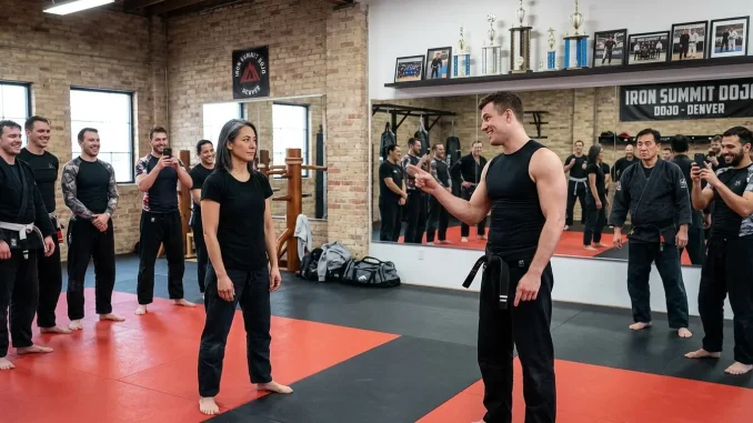 The Dojo’s Best Fighter Challenged a Quiet Woman to a Friendly Match—Then One Move Changed Everything