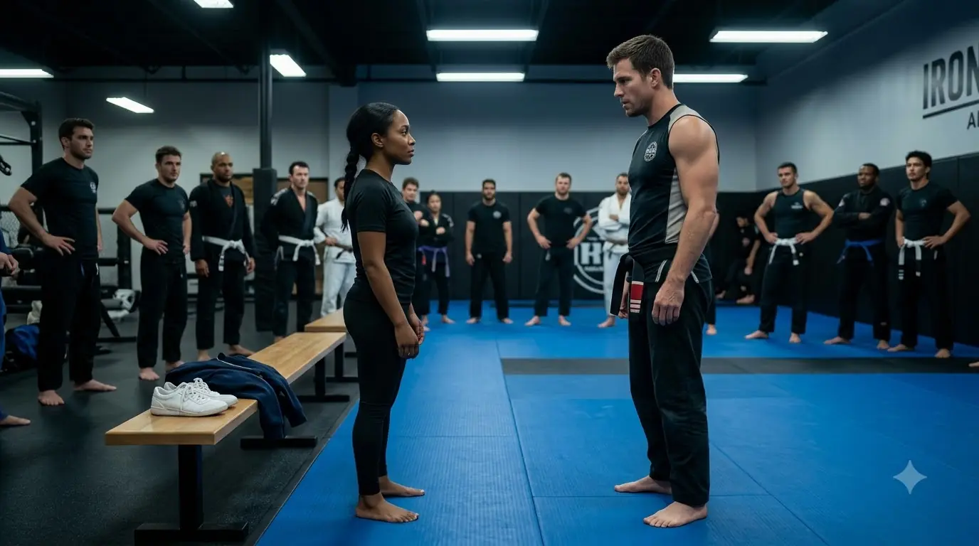 The Champion Mocked the Quiet Woman, Saying, “This Mat Isn’t for Little Girls”—Then She Removed Her Jacket