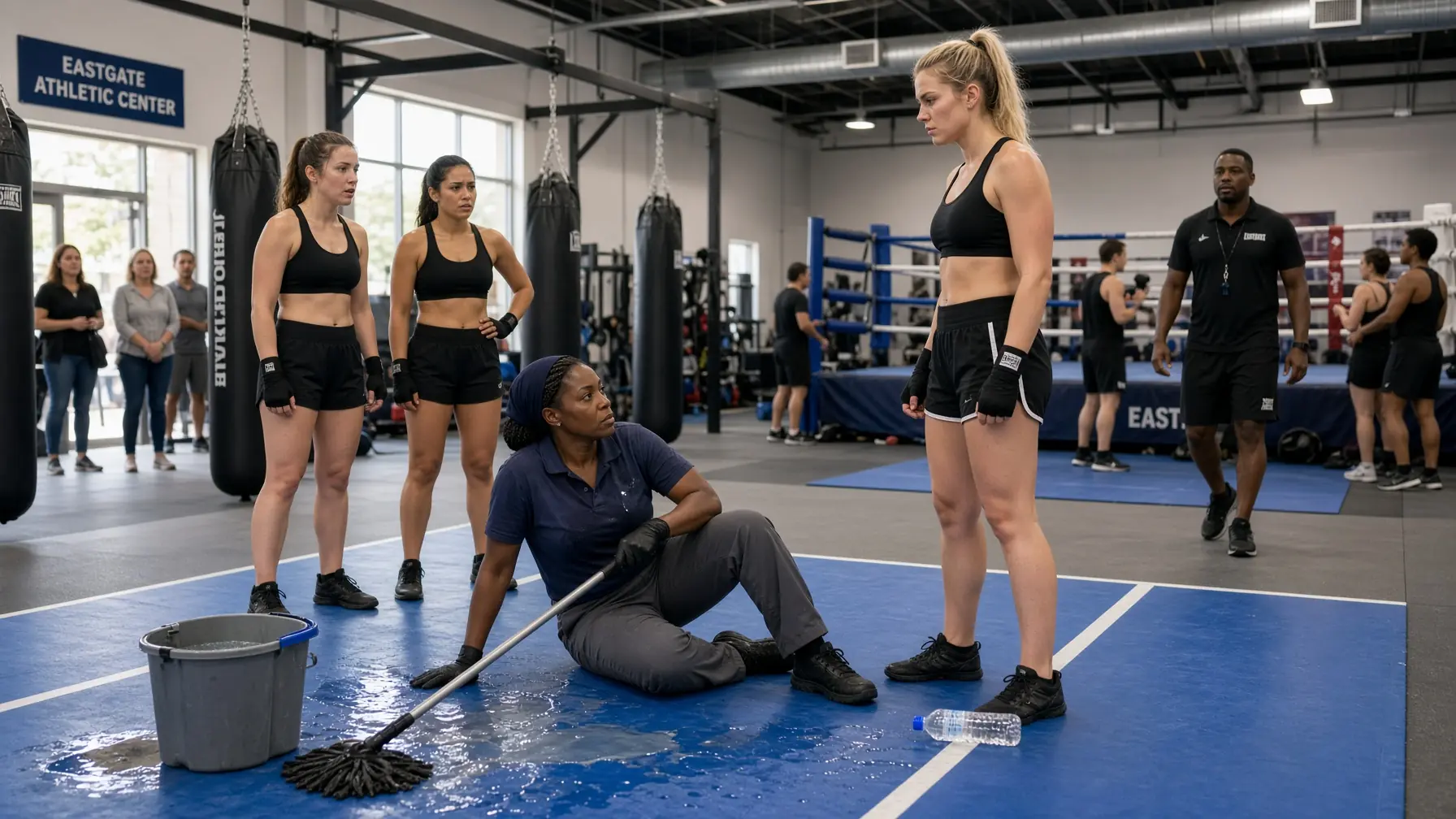 The Champion Mocked the Night Cleaner at Her Gym—Then She Noticed One Detail That Changed Everything